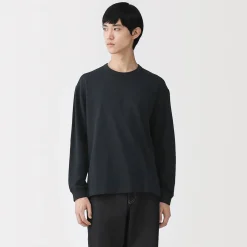 T‐shirt à manches longues en tricot traditionnel pour homme