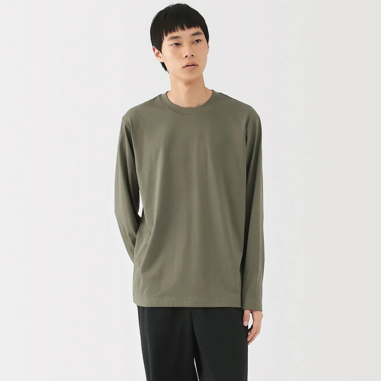 T‐shirt à manches longues en jersey pour homme