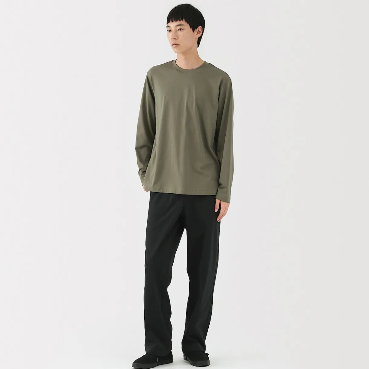 T‐shirt à manches longues en jersey pour homme
