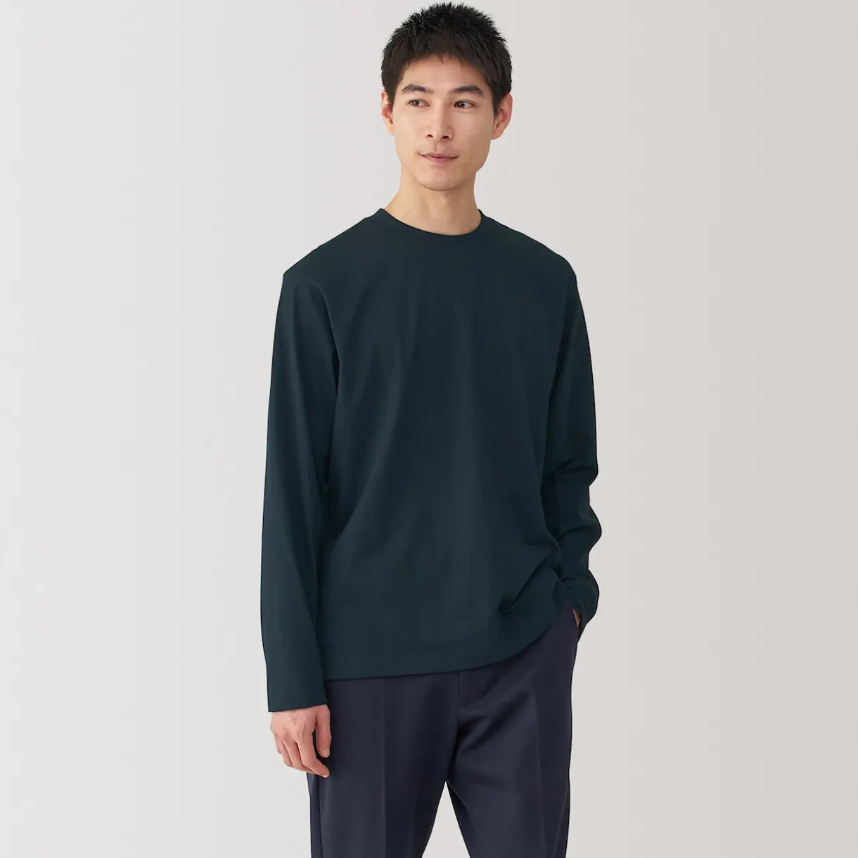 T‐shirt à manches longues en jersey pour homme