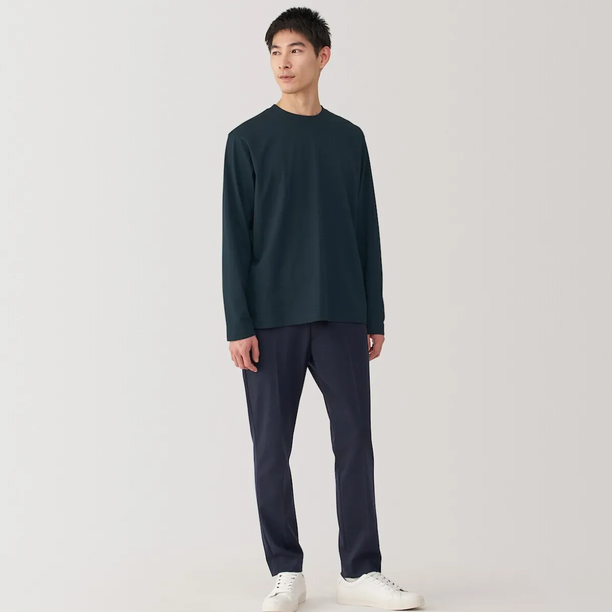 T‐shirt à manches longues en jersey pour homme