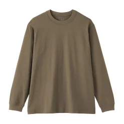 T‐shirt à manches longues en coton épais pour homme