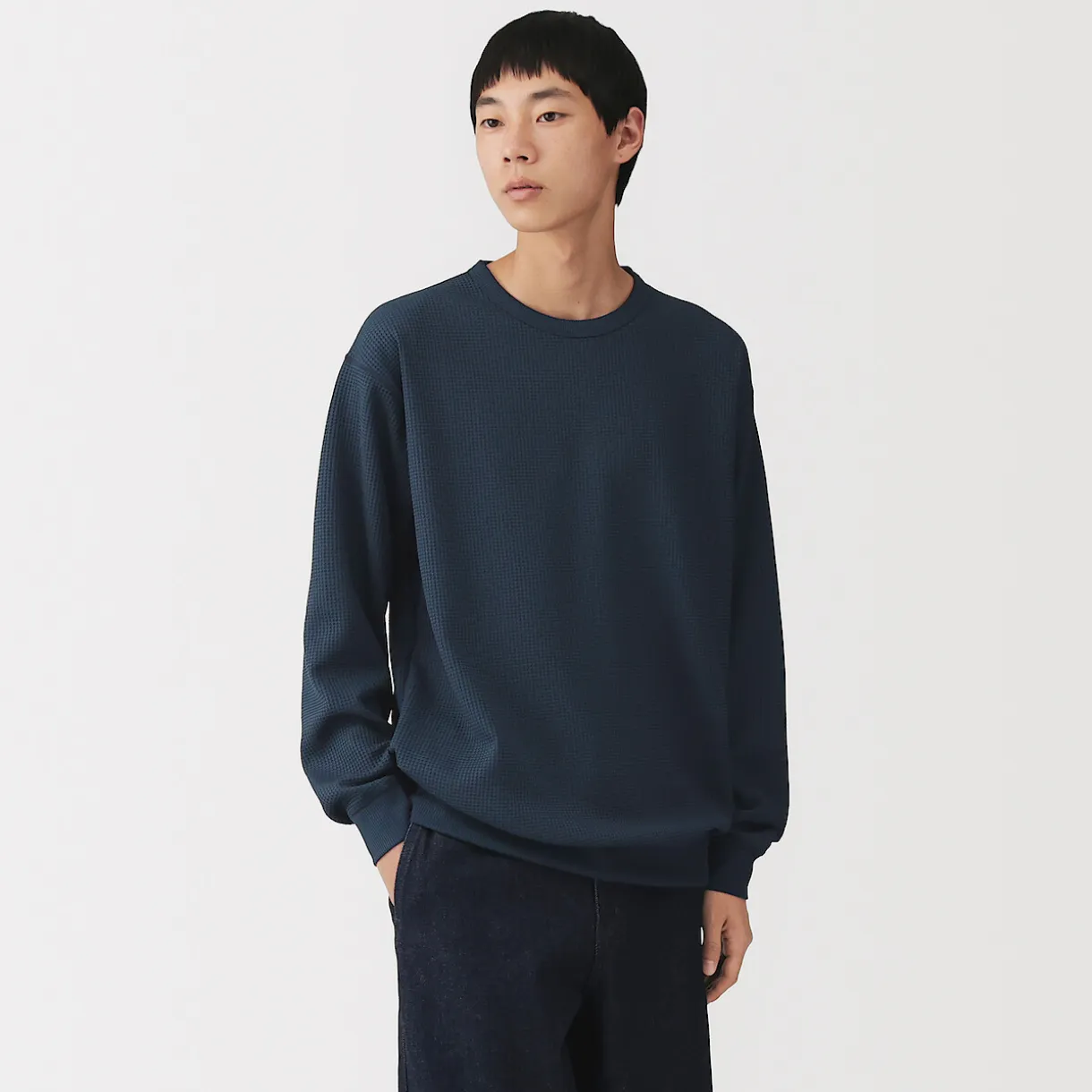 T‐shirt à manches longues gaufré Quick Dry pour homme
