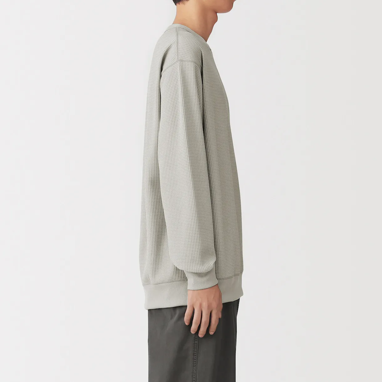 T‐shirt à manches longues gaufré Quick Dry pour homme