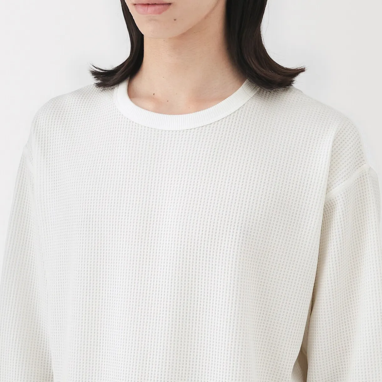 T‐shirt à manches longues gaufré Quick Dry pour homme