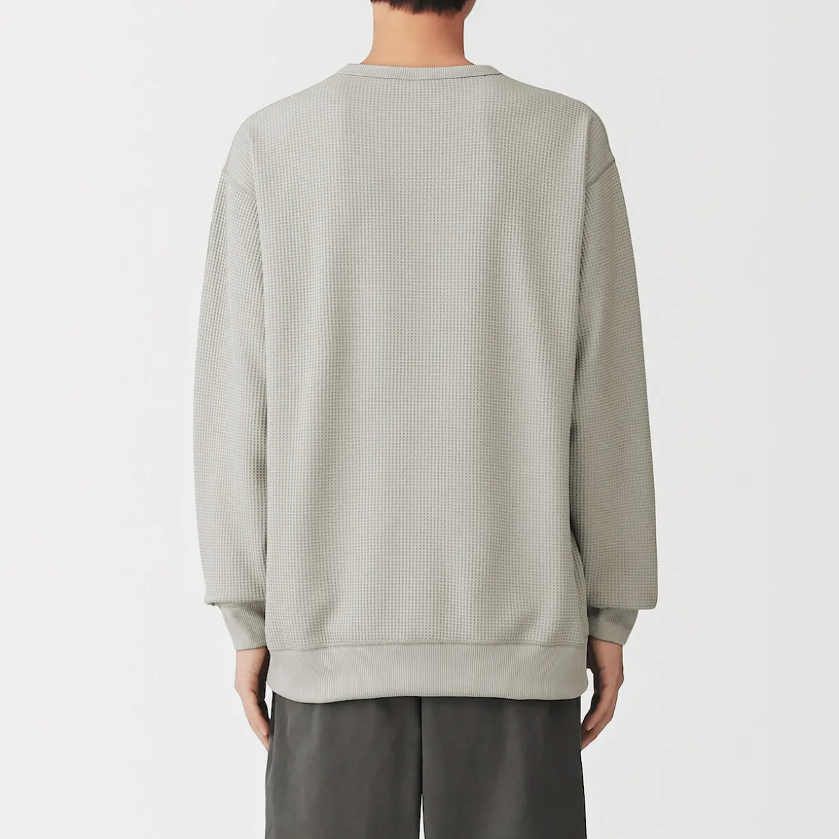 T‐shirt à manches longues gaufré Quick Dry pour homme