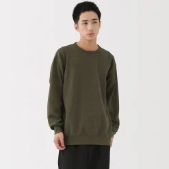 T‐shirt à manches longues gaufré Quick Dry pour homme