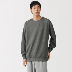 T‐shirt à manches longues gaufré Quick Dry pour homme