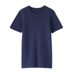 T-shirt en coton biologique hautement torsadé pour femme