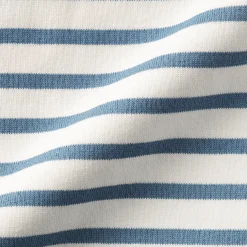 T‐shirt en coton épais manches longues col bateau pour femme