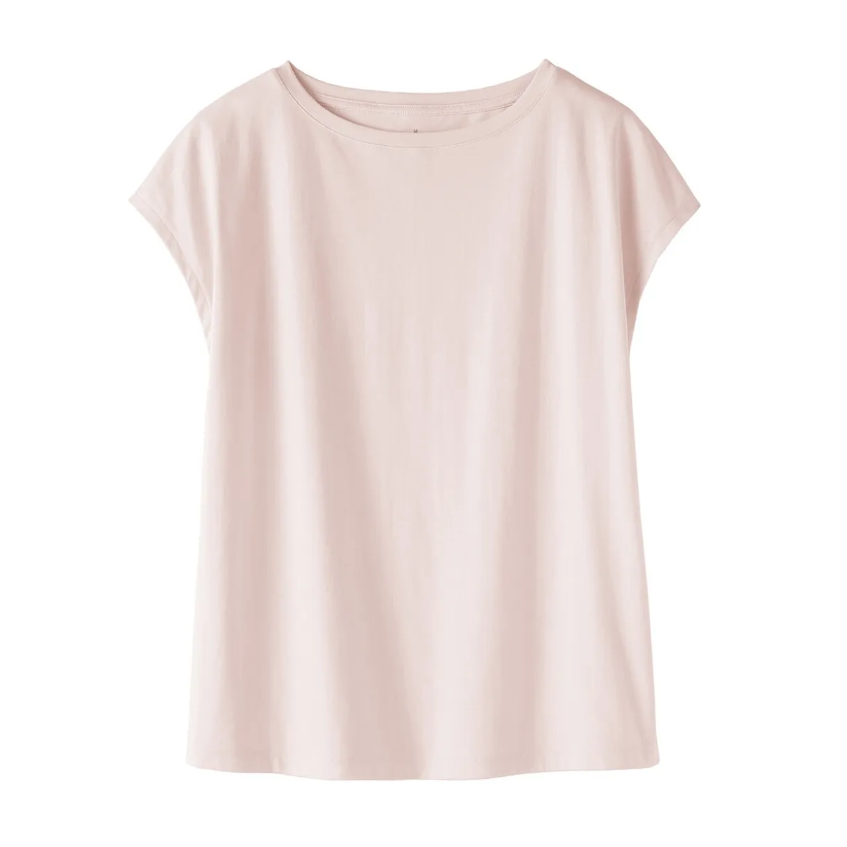 T‐shirt en jersey à manches cap pour femme