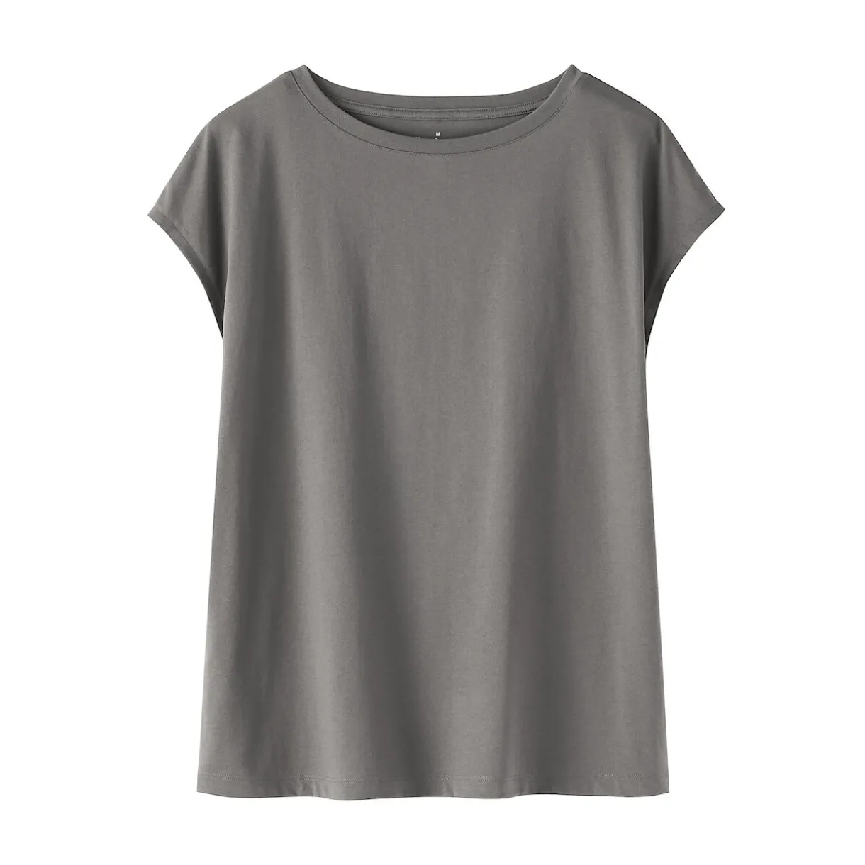 T‐shirt en jersey à manches cap pour femme