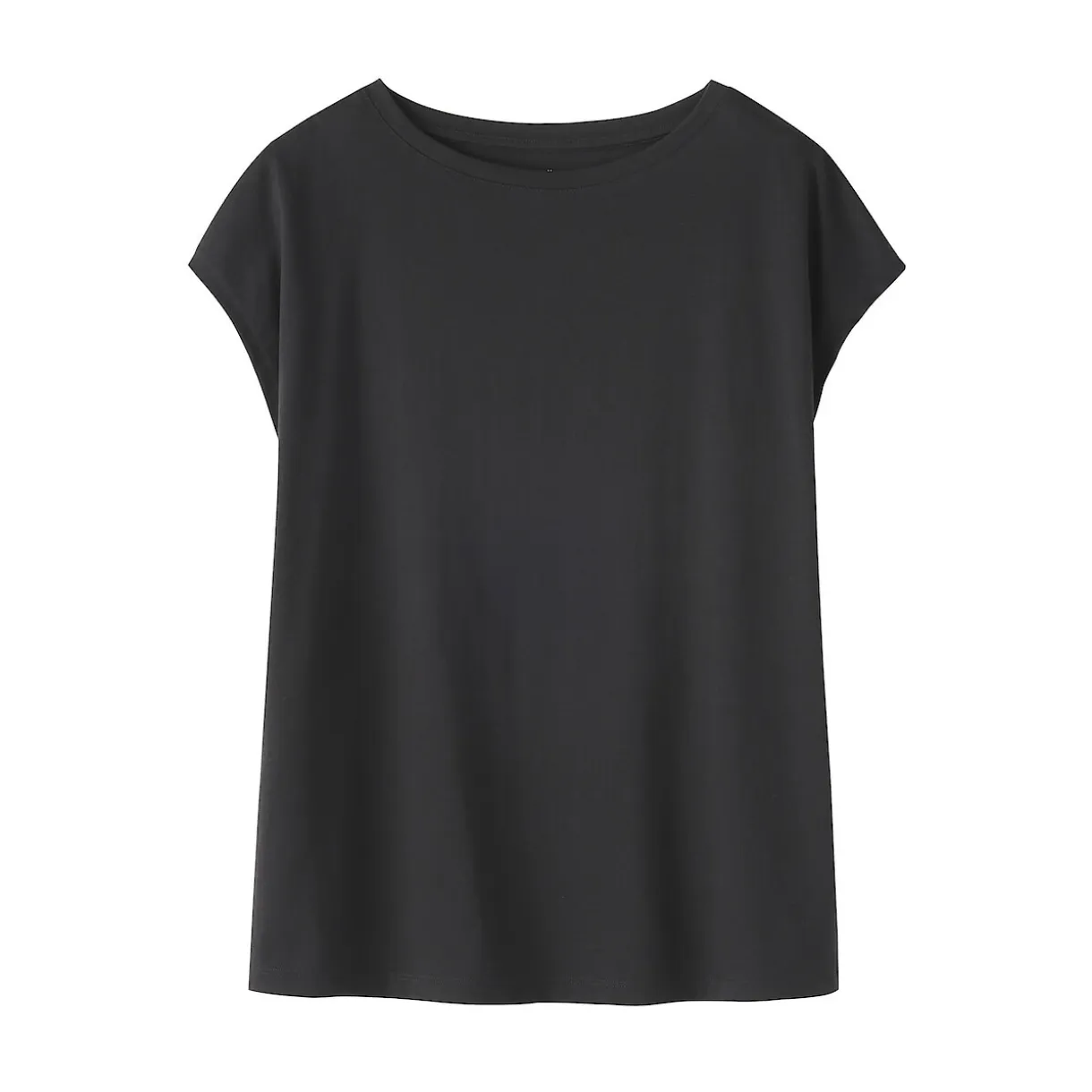 T‐shirt en jersey à manches cap pour femme