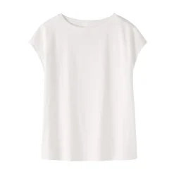 T‐shirt en jersey à manches cap pour femme