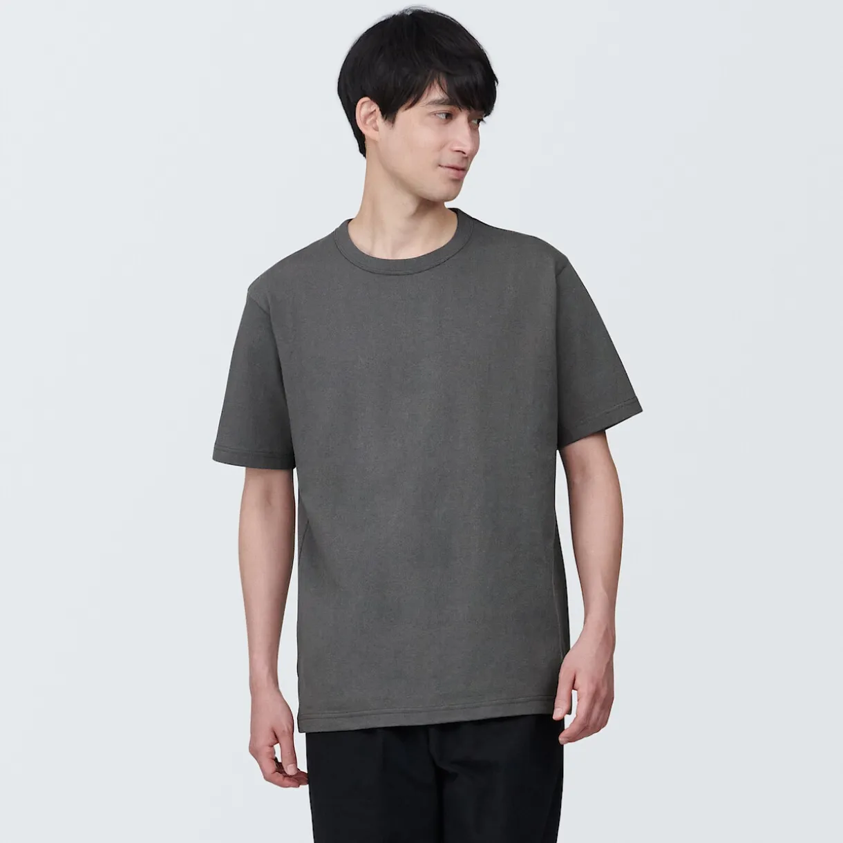 T‐shirt en jersey de coton épais manches courtes homme