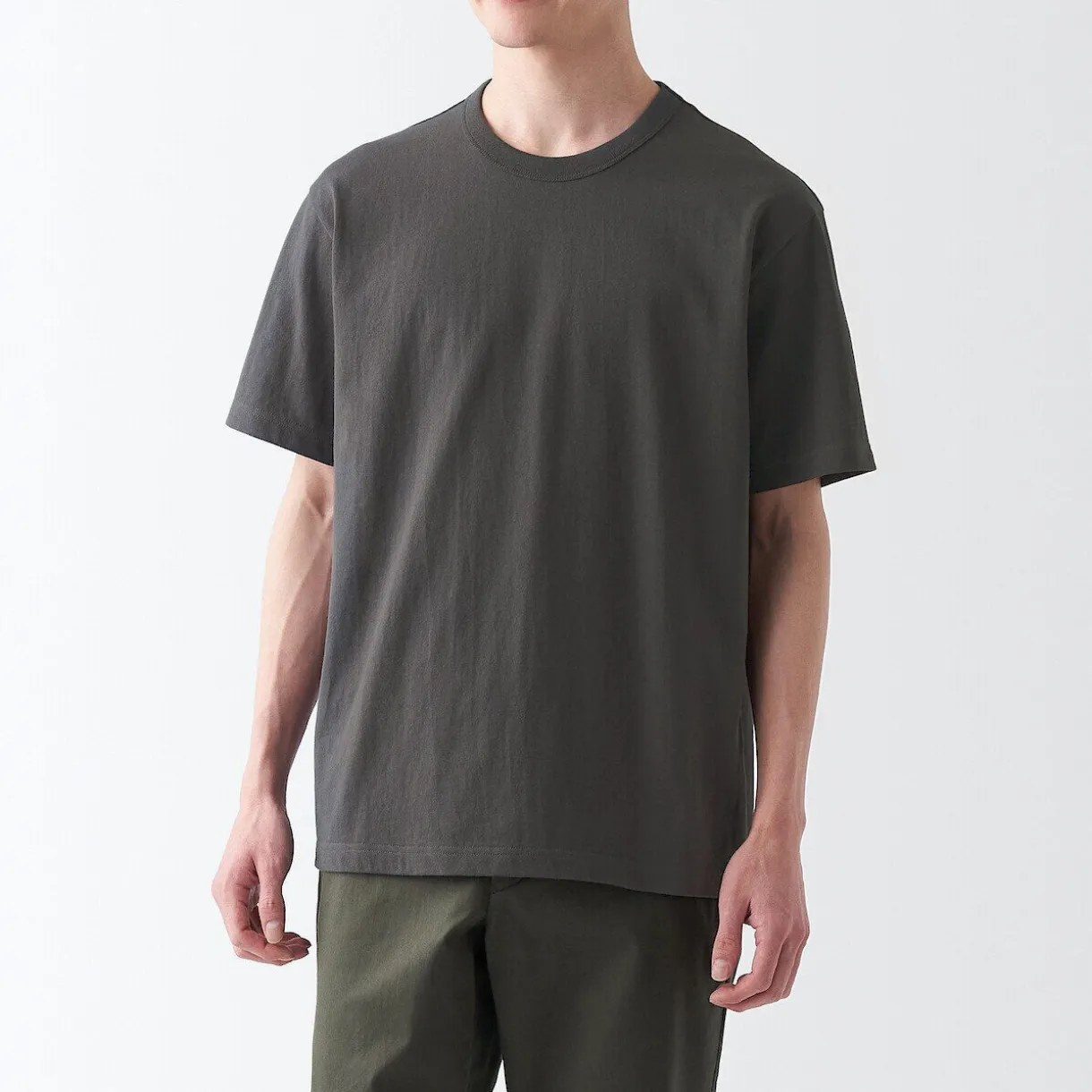 T‐shirt en jersey de coton épais manches courtes homme