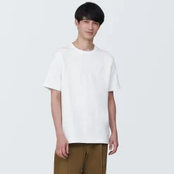 T‐shirt en jersey de coton épais manches courtes homme