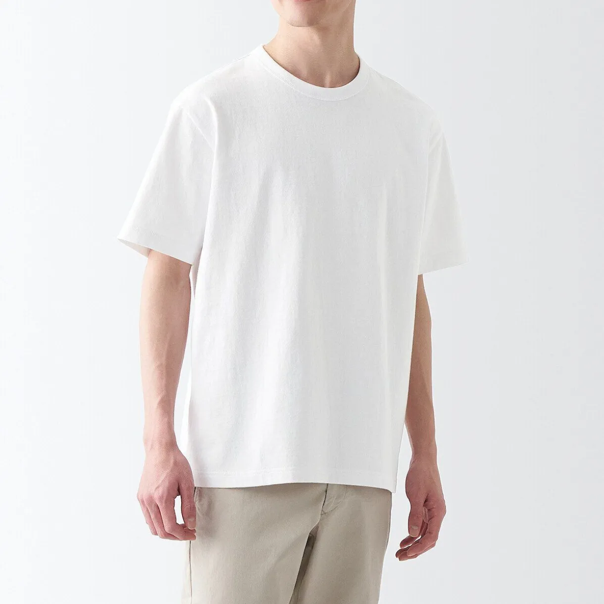 T‐shirt en jersey de coton épais manches courtes homme