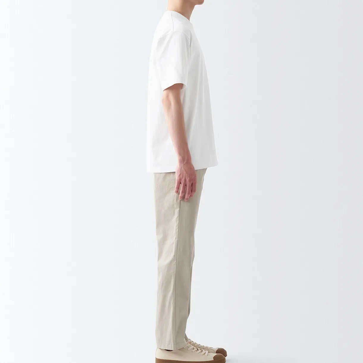 T‐shirt en jersey de coton épais manches courtes homme