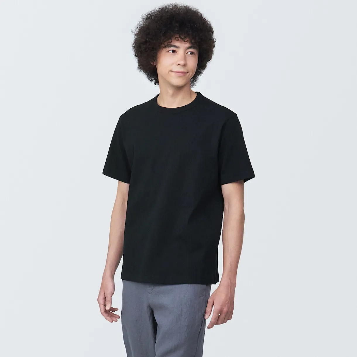 T‐shirt en jersey de coton épais manches courtes homme