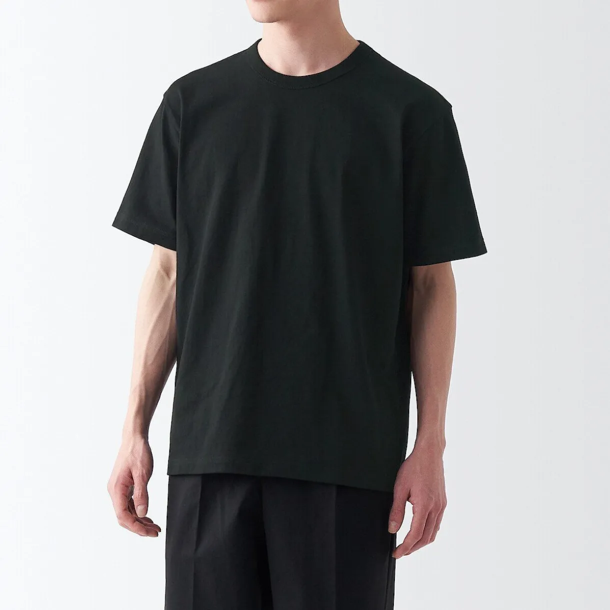 T‐shirt en jersey de coton épais manches courtes homme
