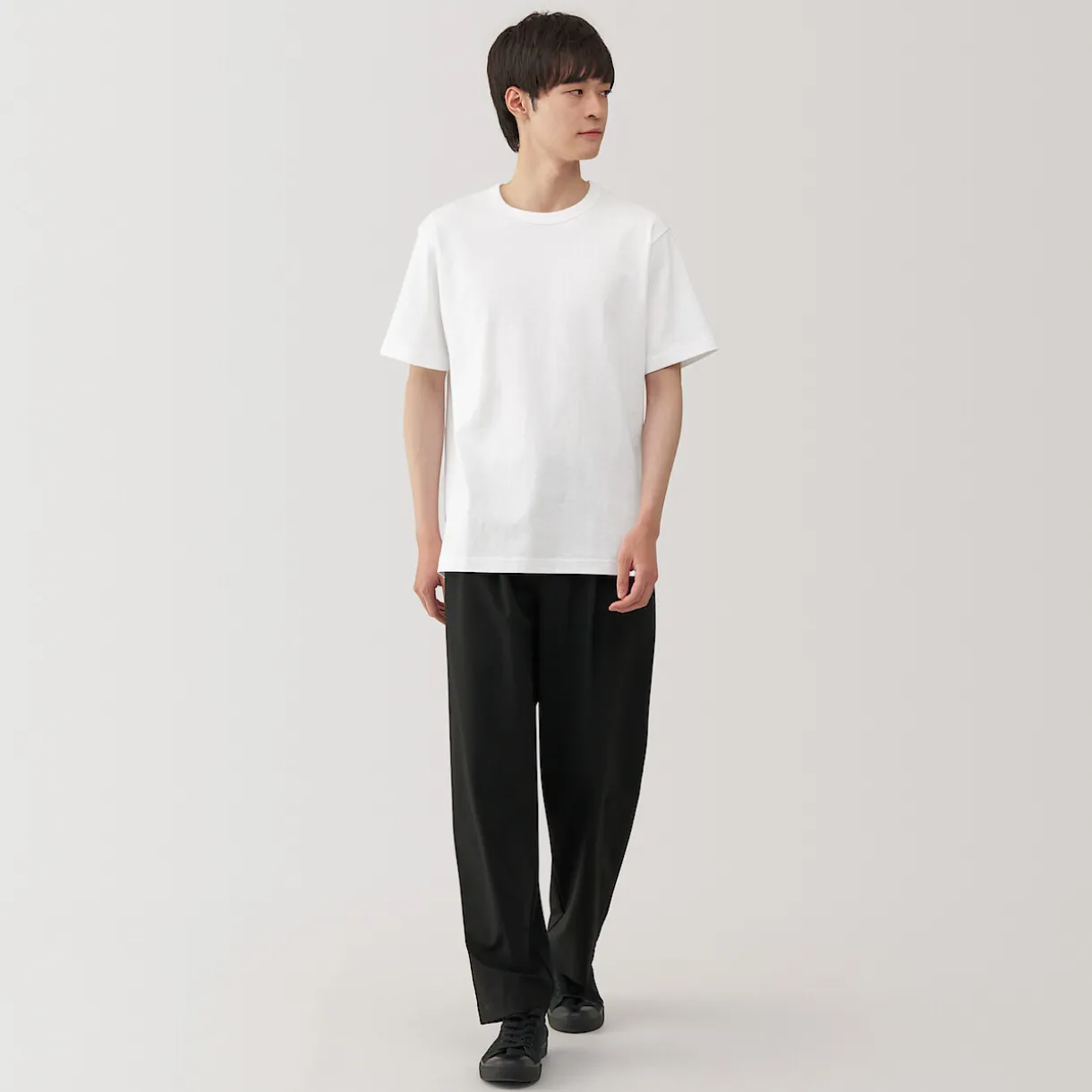 T‐shirt en jersey de coton épais manches courtes pour homme