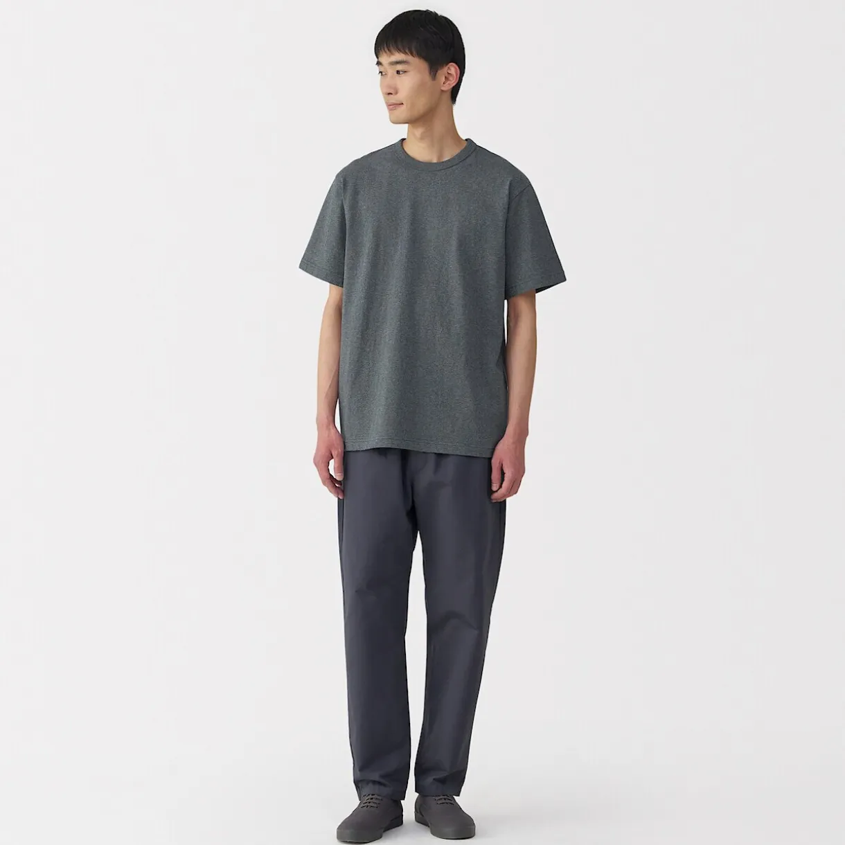 T‐shirt en jersey de coton épais manches courtes pour homme