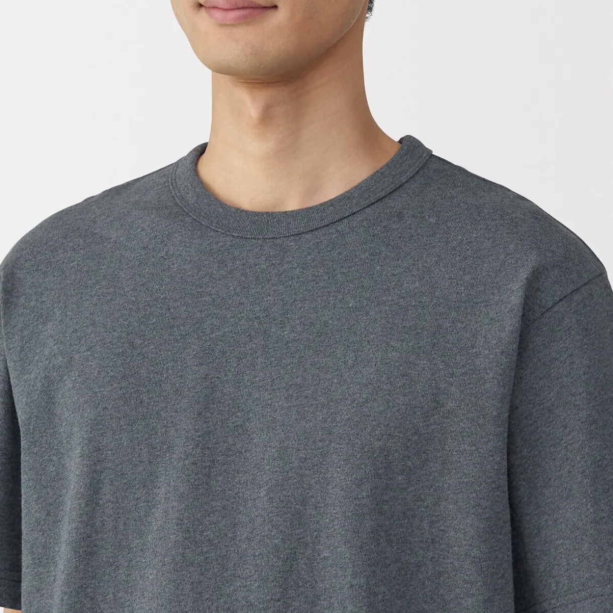 T‐shirt en jersey de coton épais manches courtes pour homme