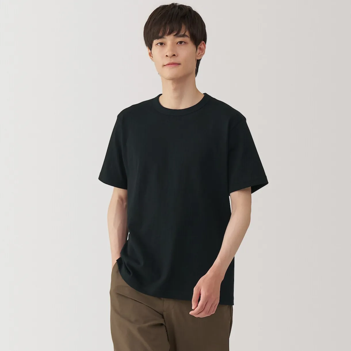 T‐shirt en jersey de coton épais manches courtes pour homme