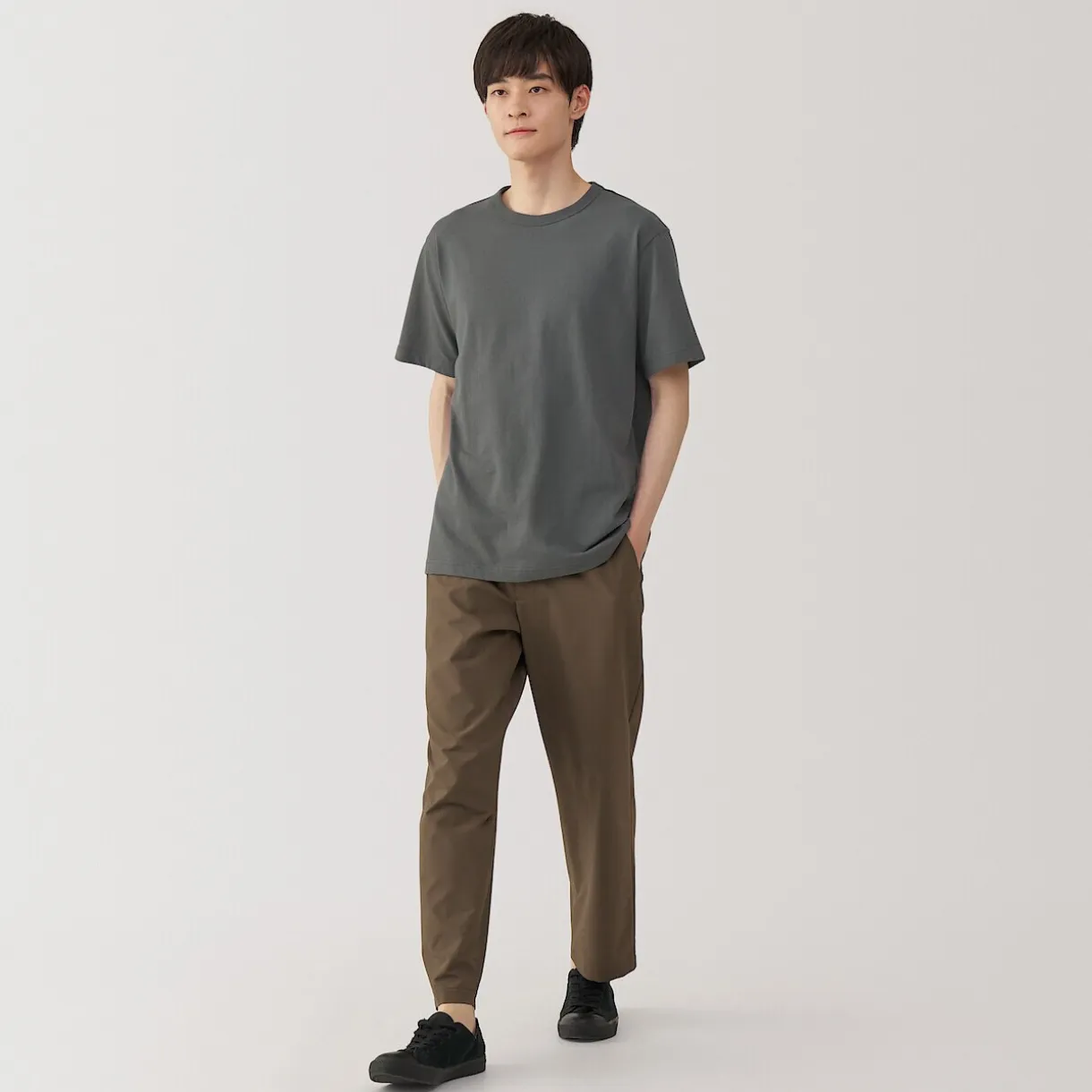 T‐shirt en jersey de coton épais manches courtes pour homme