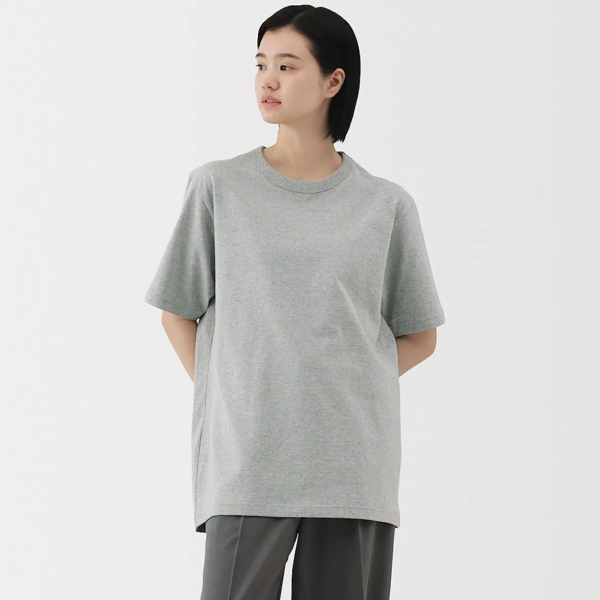 T‐shirt en jersey de coton épais manches courtes pour homme