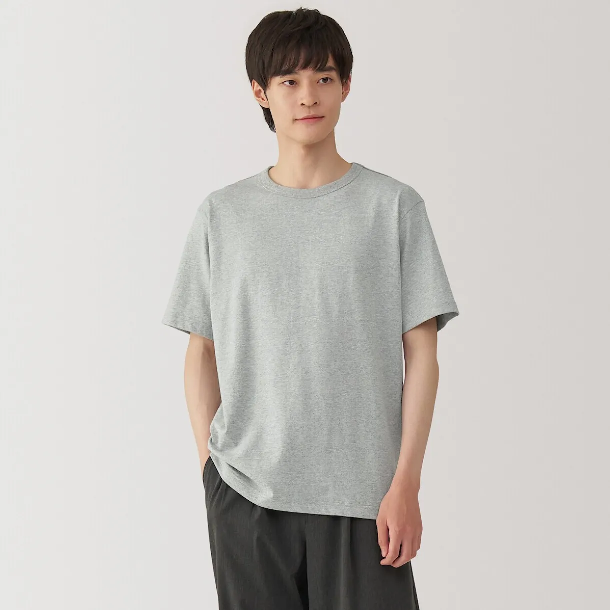 T‐shirt en jersey de coton épais manches courtes pour homme