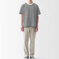 T‐shirt en jersey de coton épais manches courtes homme