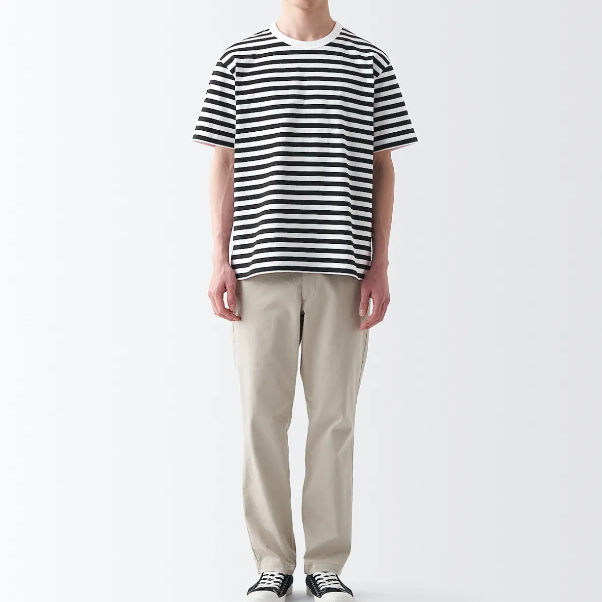 T‐shirt en jersey de coton épais manches courtes homme