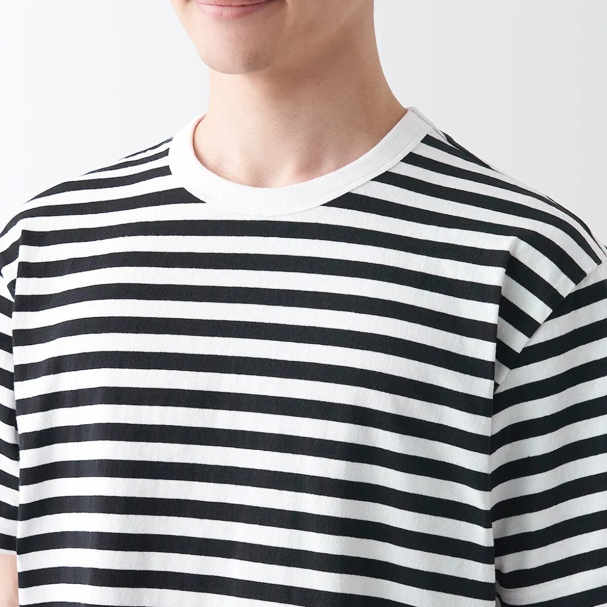 T‐shirt en jersey de coton épais manches courtes homme
