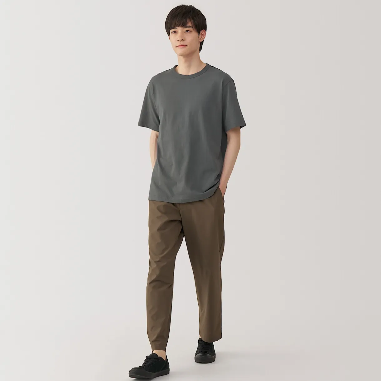 T‐shirt en jersey de coton épais manches courtes pour homme