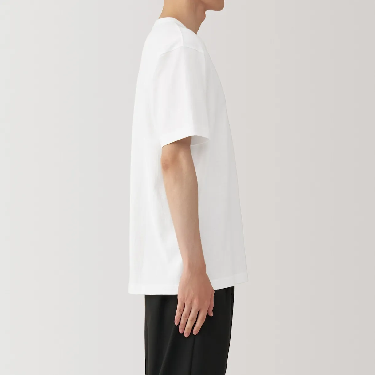 T‐shirt en jersey de coton épais manches courtes pour homme