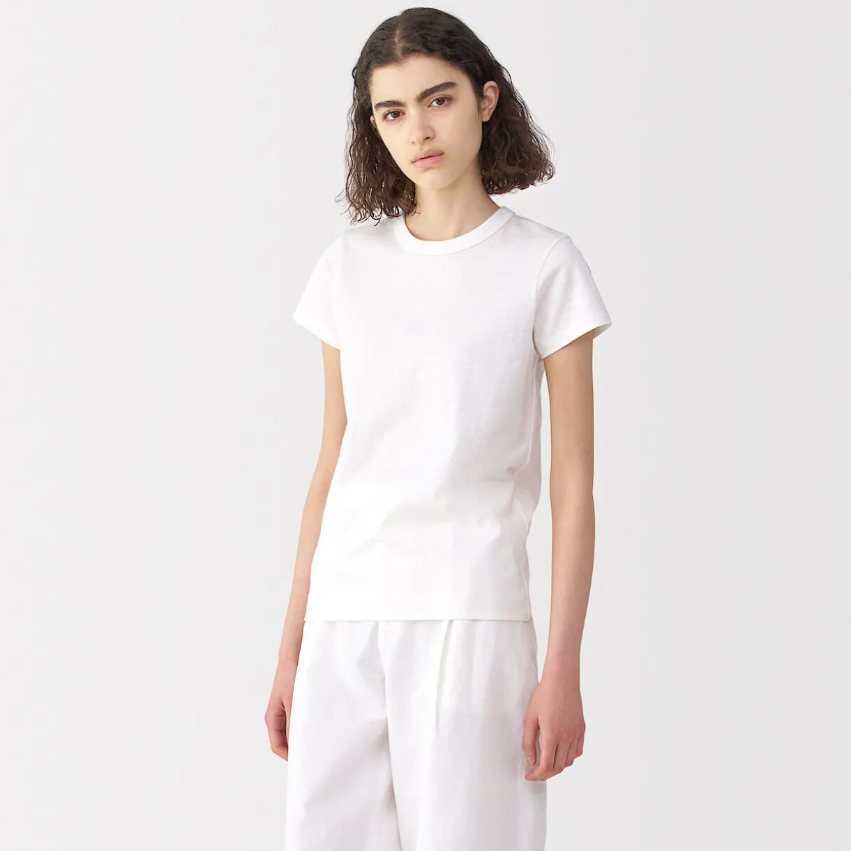 T‐shirt en lin et coton pour femme