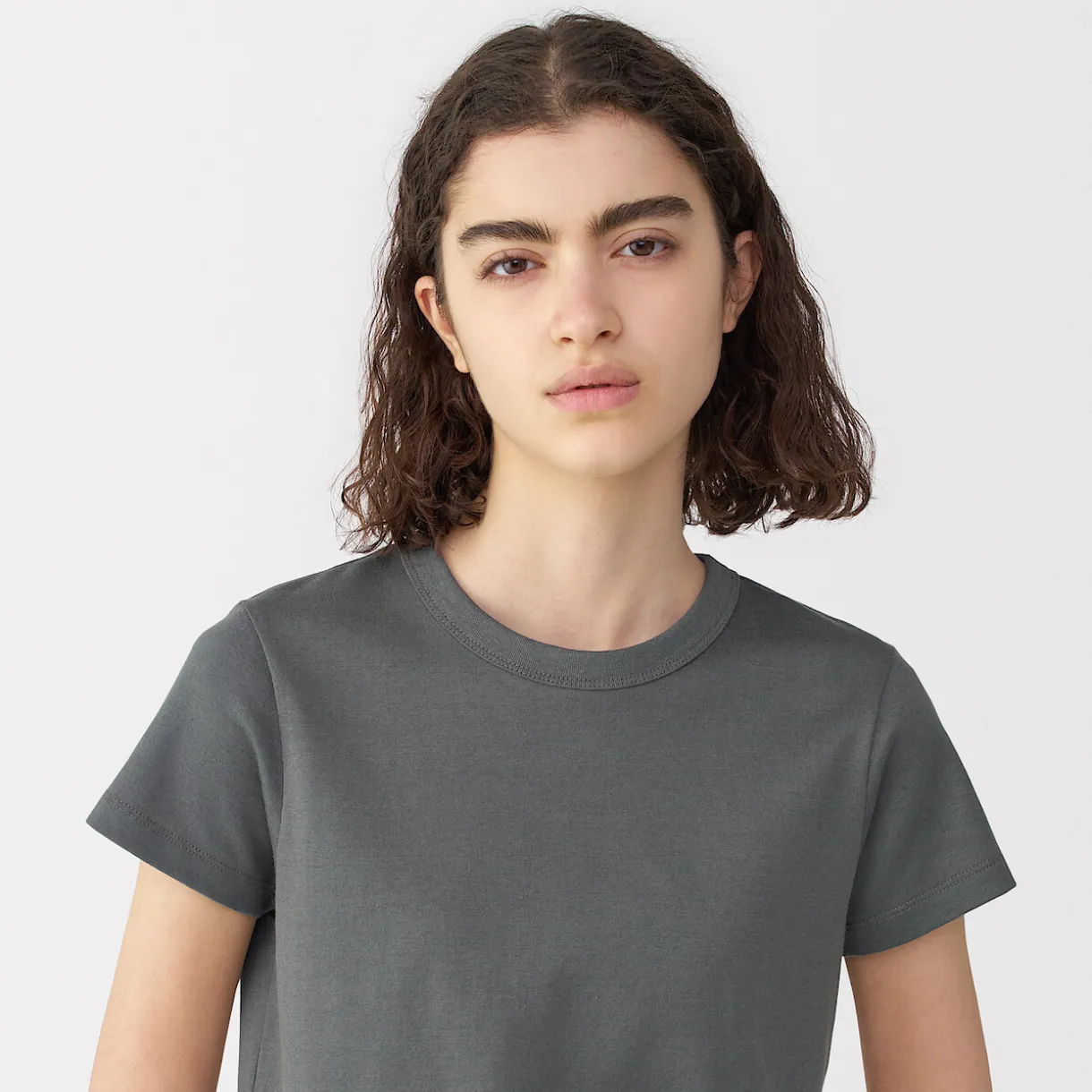 T‐shirt en lin et coton pour femme