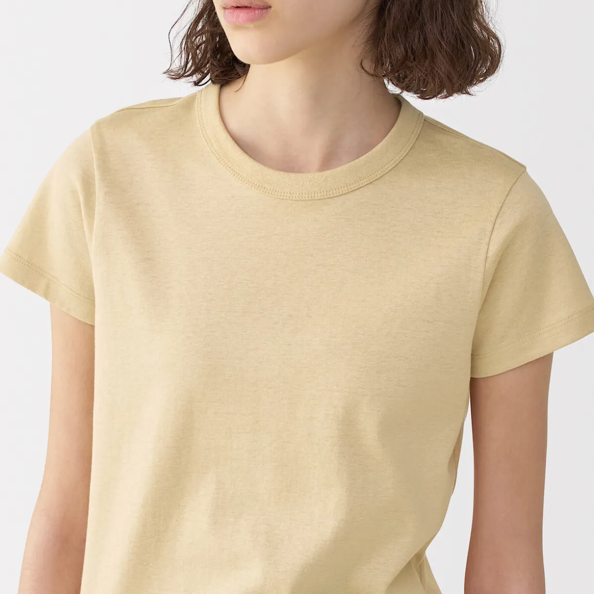 T‐shirt en lin et coton pour femme