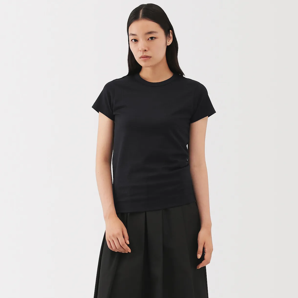 T‐shirt en lin et coton pour femme