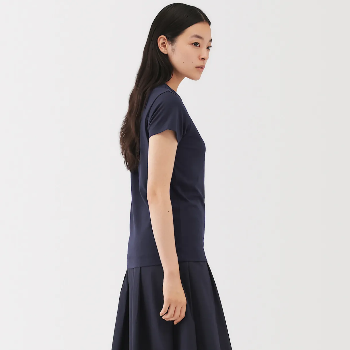T‐shirt en lin et coton pour femme