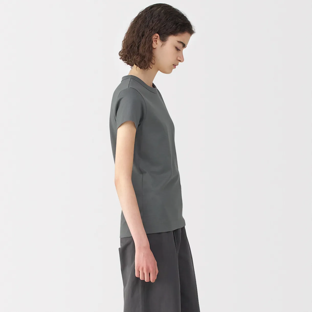 T‐shirt en lin et coton pour femme