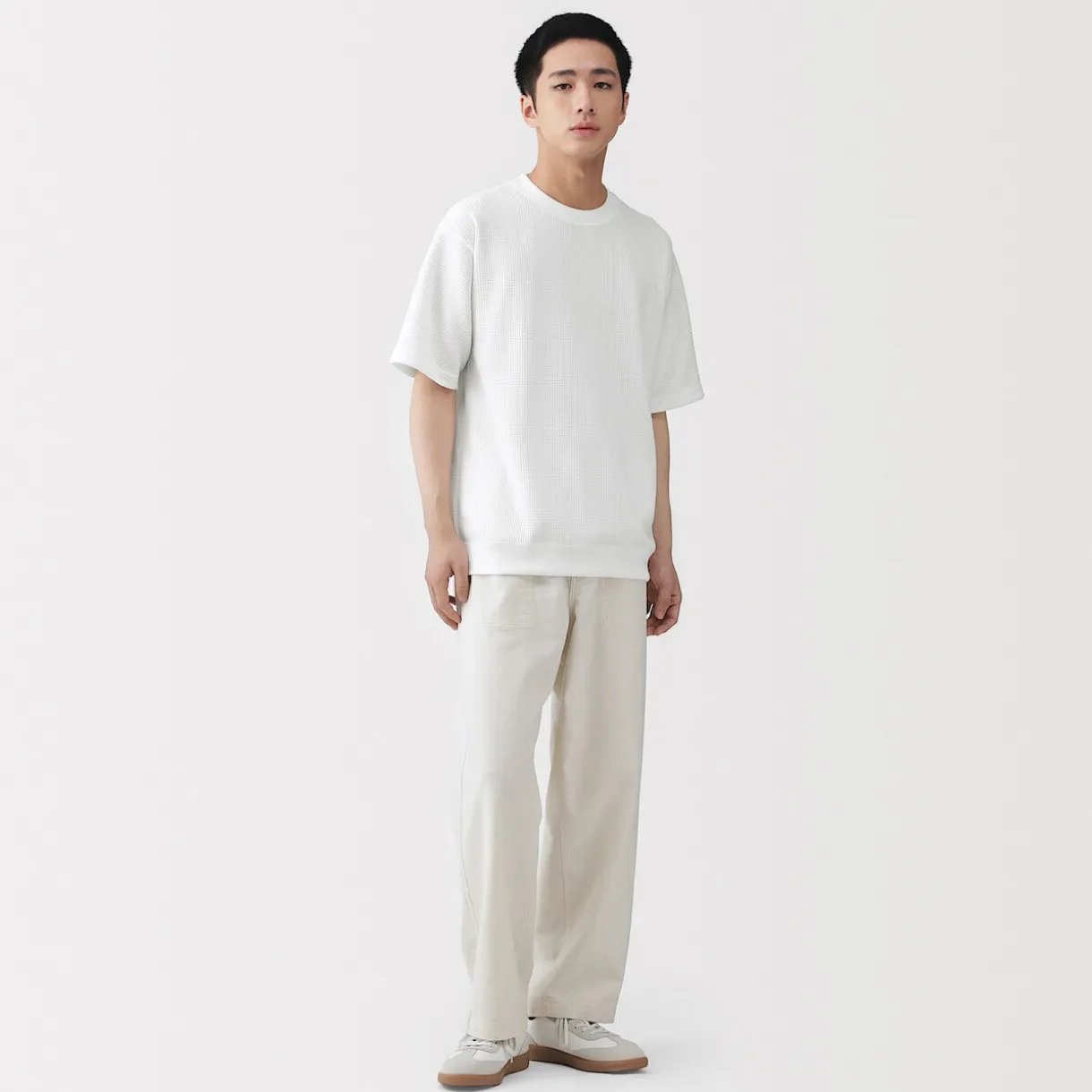 T-shirt en tissu gaufré Quick Dry pour homme