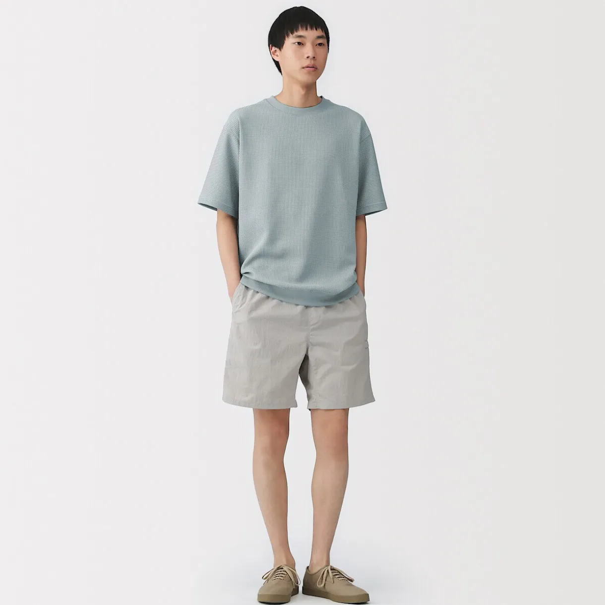 T-shirt en tissu gaufré Quick Dry pour homme