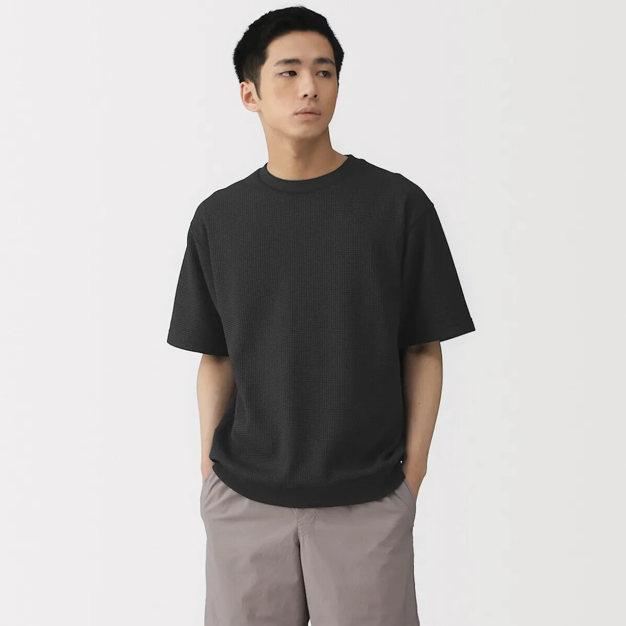 T-shirt en tissu gaufré Quick Dry pour homme