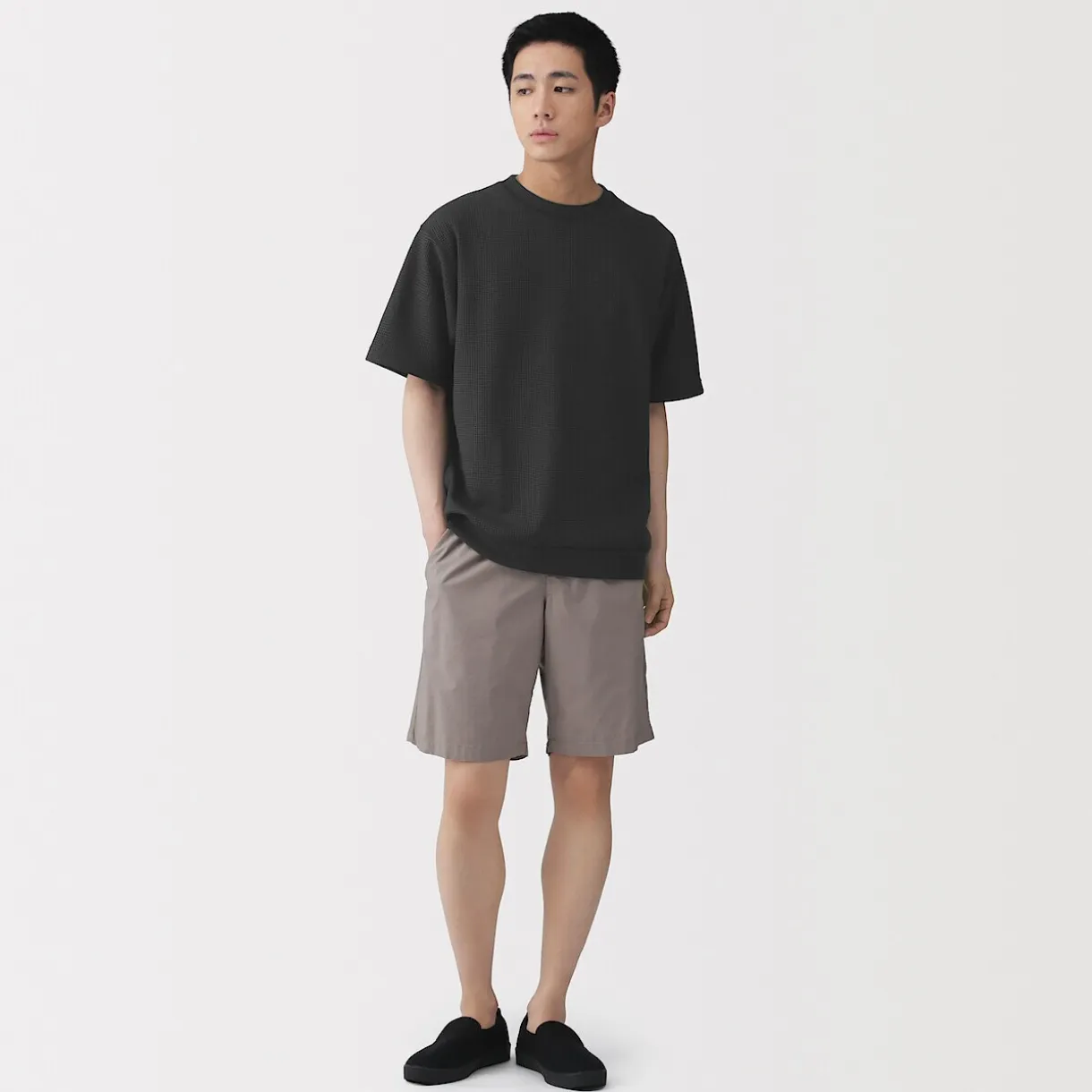 T-shirt en tissu gaufré Quick Dry pour homme