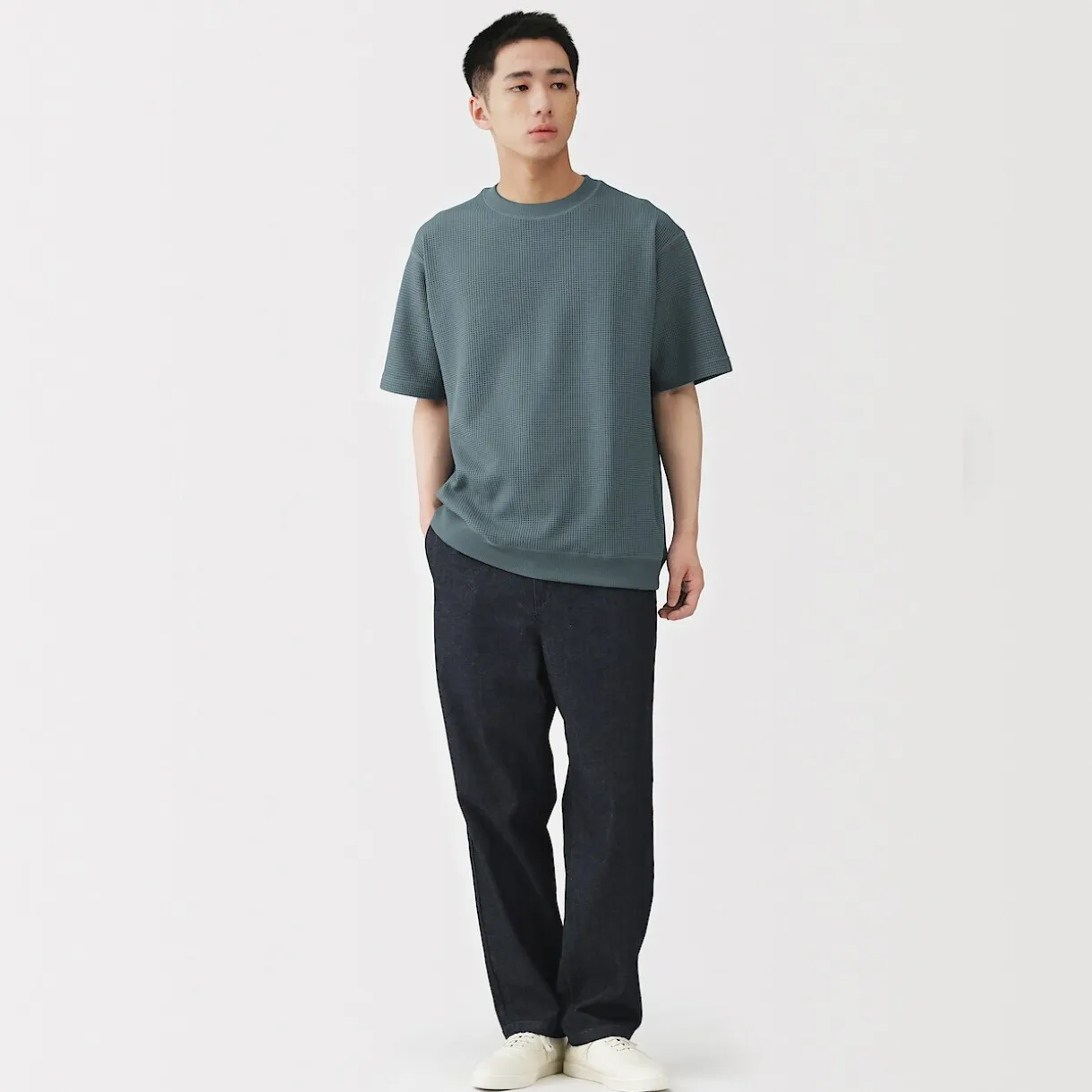 T-shirt en tissu gaufré Quick Dry pour homme