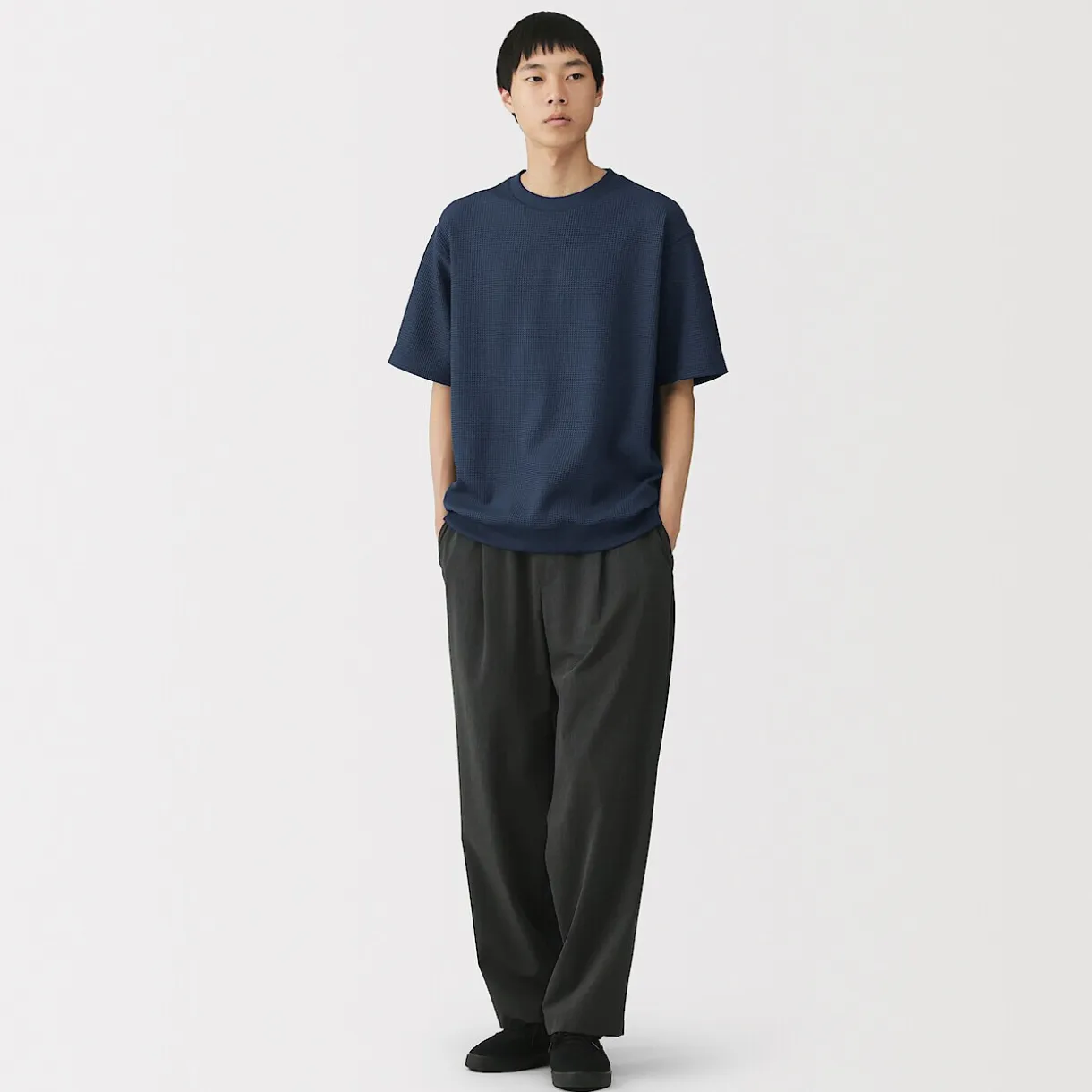 T-shirt en tissu gaufré Quick Dry pour homme
