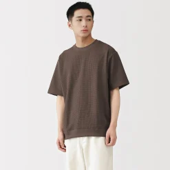 T-shirt en tissu gaufré Quick Dry pour homme
